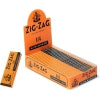 Zig-Zag – Slow Burning Rolling Papers, Carton of 25 packs, 50 Leafs per Pack, 1¼ Size, Easy Rolling, 100% Natural Gum Arabic, No Bleach, Authentic (Orange)