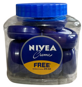 NIVEA Creme 25ml – Original Blue Moisturizing Cream Jar | Rich Hydration for All Skin Types – Pack of 12