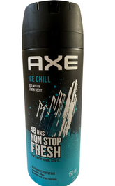 AXE Ice Chill Deodorant Body Spray for Men – Iced Mint & Lemon Fresh Scent, 150ml Can | 48H Freshness & Odor Protection (Pack of 6)