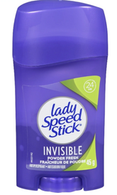 Lady Speed Stick Invisible Powder Fresh Antiperspirant Deodorant for Women – 45g Stick (Pack of 6) | 24-Hour Odor & Sweat Protection, No White Marks
