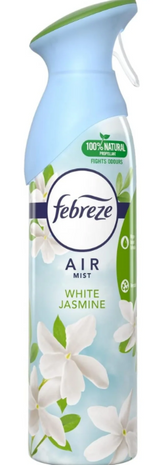 Febreze Air Freshener Spray – White Jasmine, 300ml (Pack of 6)