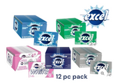 Excel Spearmint Sugar-Free Gum – 12 Packs (12 Pieces Each)
