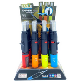 Eagle Torch X-Pen Extended Nozzle Torch Lighters – Butane Refillable Pen Torch – 12ct Wholesale Display (PT133XP)