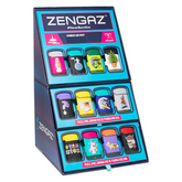 Zengaz 5-B Cube Jet Flame Lighter Display – 48 Count – Stay High Space Danger Series | Assorted Designs