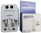 INTERNATIONAL All-in-One Universal Travel Power Adapter with Surge Protection – Worldwide Plug Converter for 150+ Countries | Pack of 12 | Item No. E-UA90144