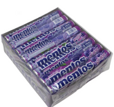 Mentos 24 Rolls (Peach Orange) Chewy Candy Rolls – With Vitamin C