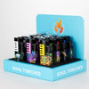 Soul Torches  Multi-Color Triple Jet Flame Torch Lighter with Cigar Punch – 12 Count Display [Model 1807]