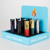 Soul Torches  Multi Color Torch lighter - 9 Count Display [1808]