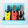 Soul Torches  Multi Color Torch lighter - 9 Count Display [1814]