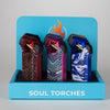 Soul Torches  Multi Color Torch lighter - 6 Count Display [1821]