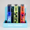 Soul Torches  Multi Color Torch lighter - 9 Count Display [1823]