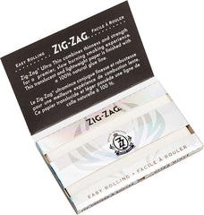 Zig-Zag Silver Ultra Thin Slow Burning Rolling Papers – Single Wide | Carton of 25 Packs (100 Leaves per Pack)