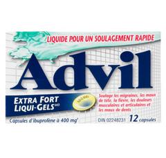 Advil Liqui-Gels Ibuprofen Capsules 400 mg Pack of 6