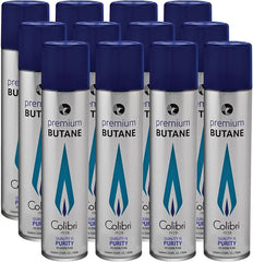 Colibri Premium Butane Fuel Refill for Lighters Pack Of 12