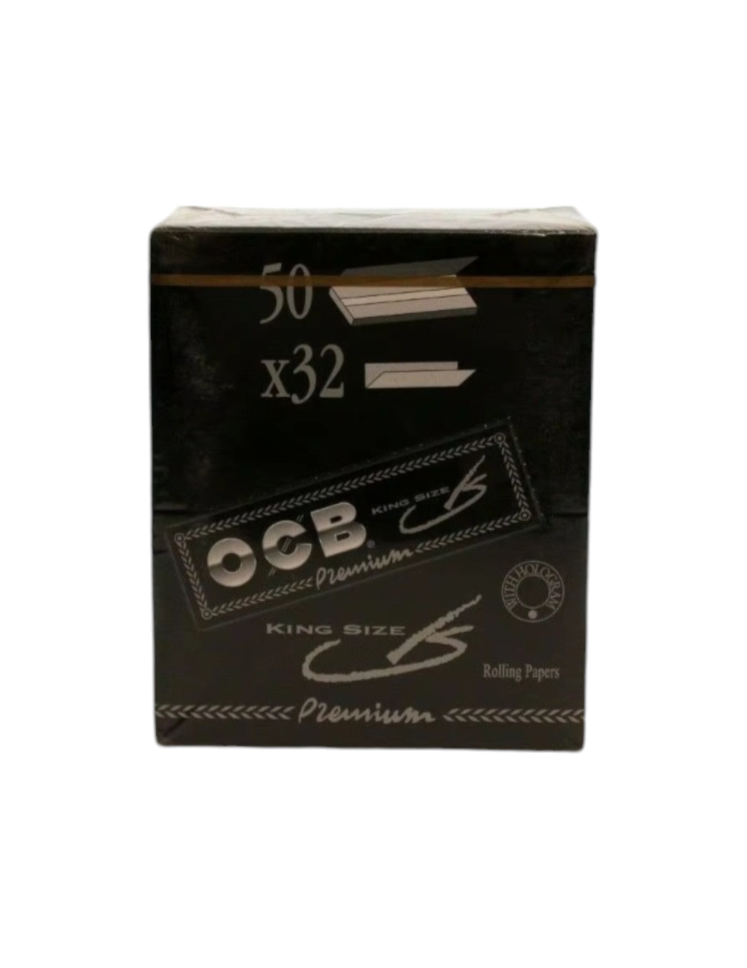 OCB Rolling Paper Premium Black 50 Per Box 32 Per Pack Box