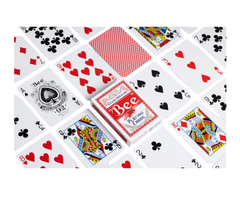 Bee Standing Index Playing Card Red Pack of 12