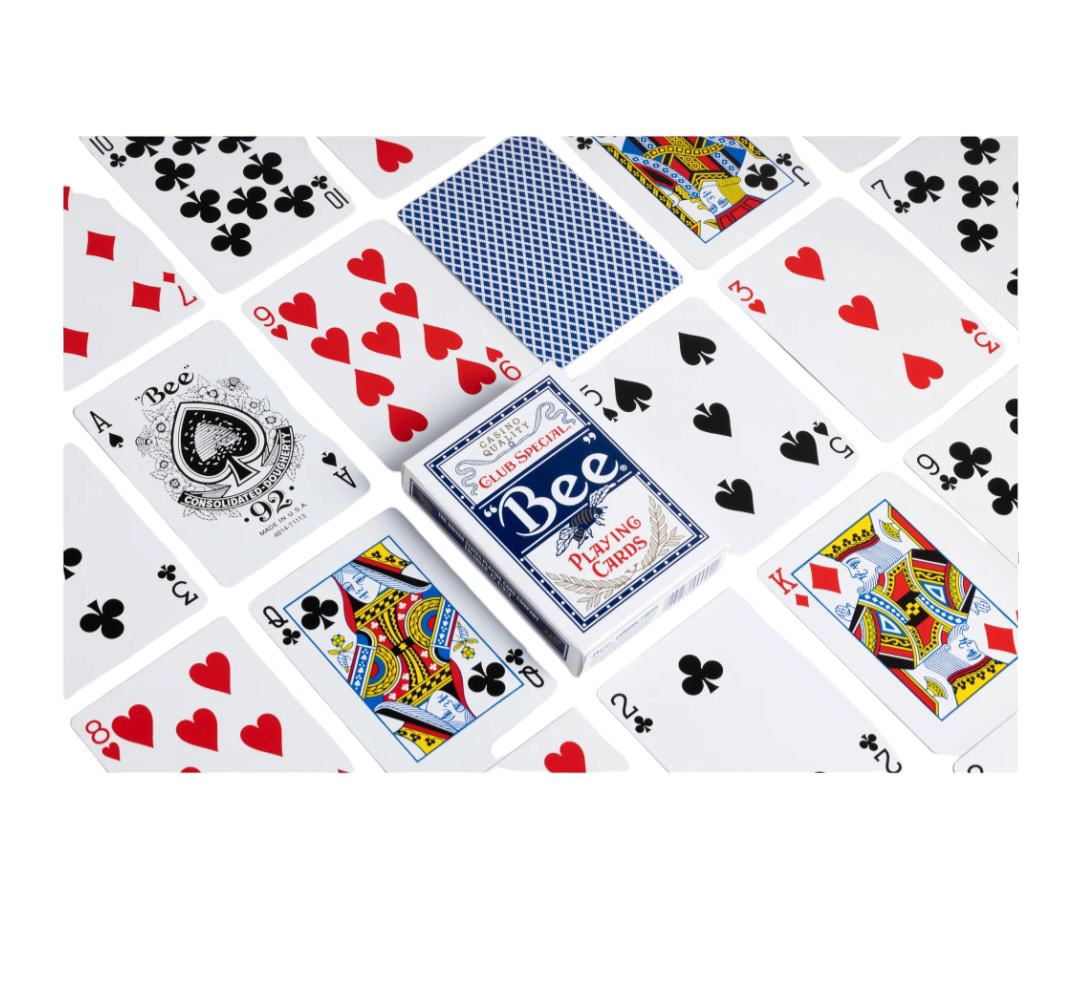 Bee Standing Index Playing Card Blue Pack of 12
