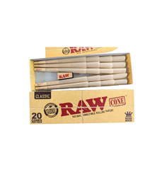 Raw King Size classic Cones 20 Cones Per Pack Box