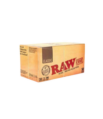 Raw Classic King Size Natural Unrefined Rolled Paper Cones 32 Packs Per Box,3 Cones Per Packs
