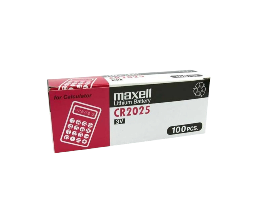 Maxell Lithium Battery CR2025 3V Pack of 5 Each Card