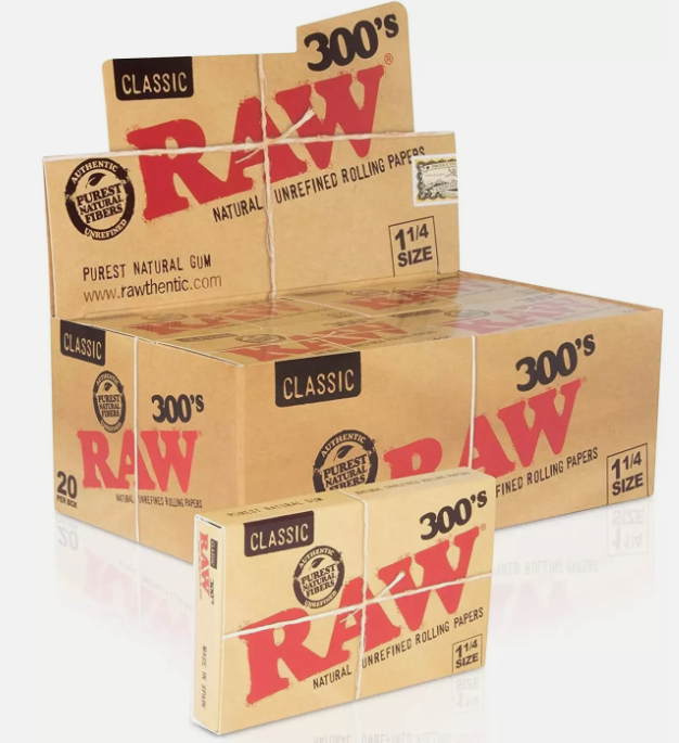 Raw Classic 300's 1¼ Rolling Paper Pack of 40