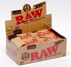 Raw Classic 300's 1¼ Rolling Papers Pack of 20