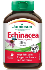 Jamieson Echinacea Purpurea 350mg – 30 Vegetarian Capsules per Pack (Pack of 6) – Immune System Support