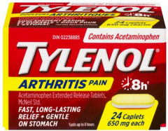 Tylenol Arthritis Pain Caplets – 650mg Extended Release Acetaminophen – 24 Count (Pack of 6)