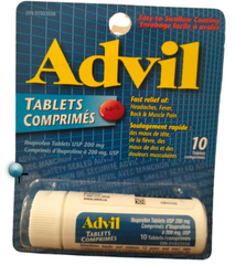 Advil Ibuprofen 200mg Tablets – 10 Tablets per Pack (12 Pack Wholesale Bundle) | Fast Pain & Fever Relief