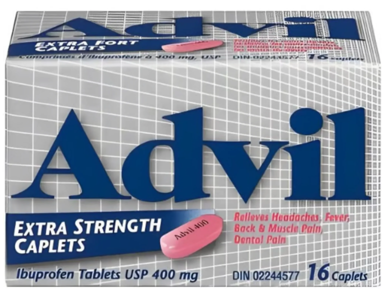 Advil Extra Strength Caplets – Ibuprofen Tablets USP 400mg – 16 Caplets per Pack (Pack of 6) – Pain & Inflammation Relief