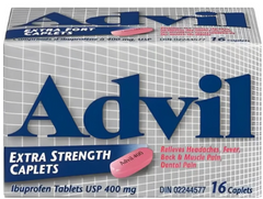 Advil Extra Strength Caplets – Ibuprofen Tablets USP 400mg – 16 Caplets per Pack (Pack of 6) – Pain & Inflammation Relief