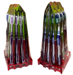 Colgate Extra Clean Power Tip Toothbrush – Medium Pack of 12 | Deep Cleaning Bristles