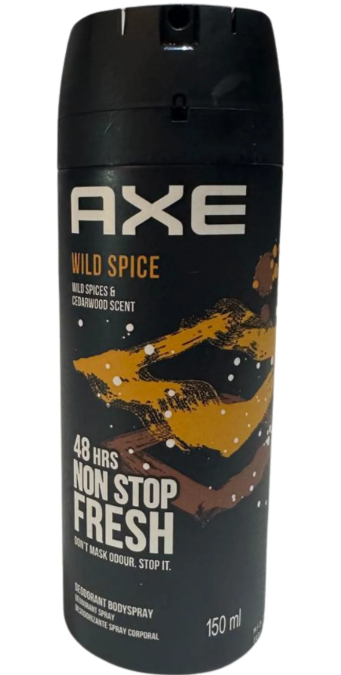 AXE Wild Spice Deodorant Body Spray for Men – Wild Spices & Cedarwood Scent – 150ml Can | 48H Freshness & Odor Protection (Pack of 6)