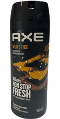AXE Wild Spice Deodorant Body Spray for Men – Wild Spices & Cedarwood Scent – 150ml Can | 48H Freshness & Odor Protection (Pack of 6)