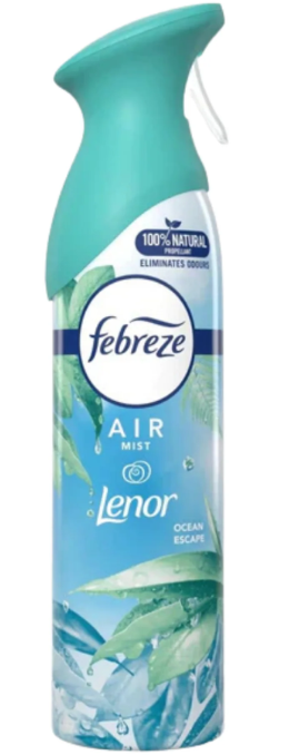 Febreze Air Freshener Spray – Lenor Ocean Escape – 300 ml (Pack of 6)