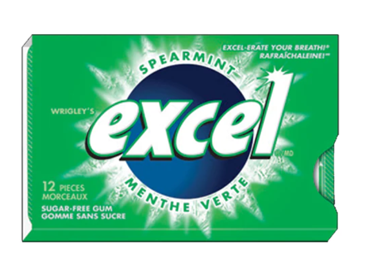 Excel Mints Spearmint – 8 Pack – Sugar-Free Breath Freshening Mints
