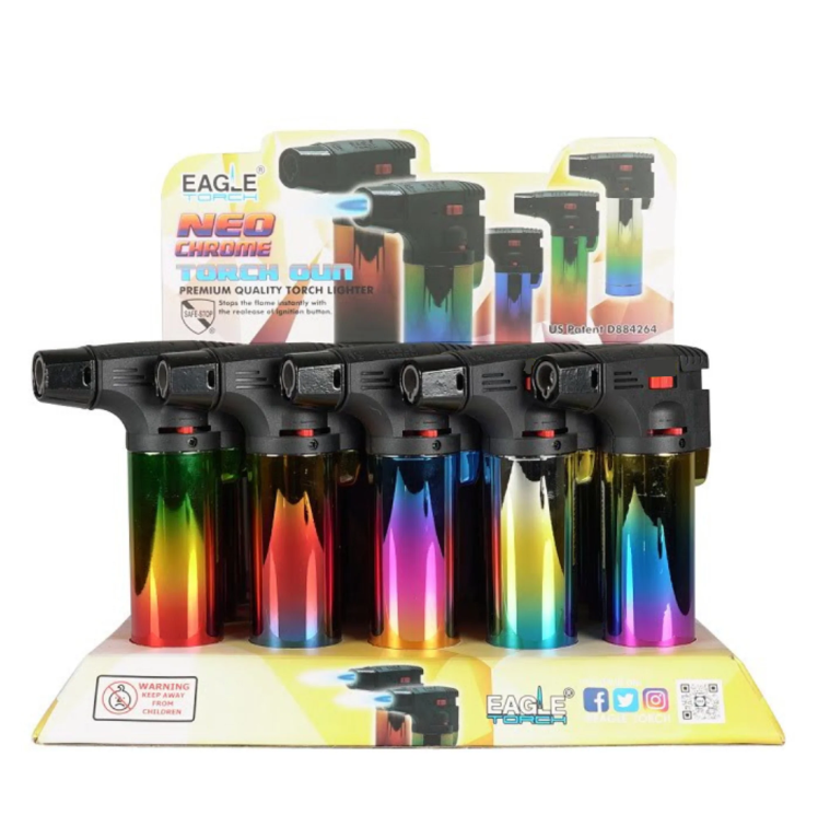 Eagle Torch Neo Chrome (PT101NCR) Torch Lighter – 15 Count Display