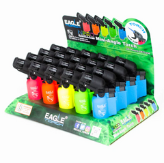 Eagle Torch NEON Limited Edition Mini-Angle Torch Lighters – Windproof Jet Flame – 20ct Display Pack (PT116BN)
