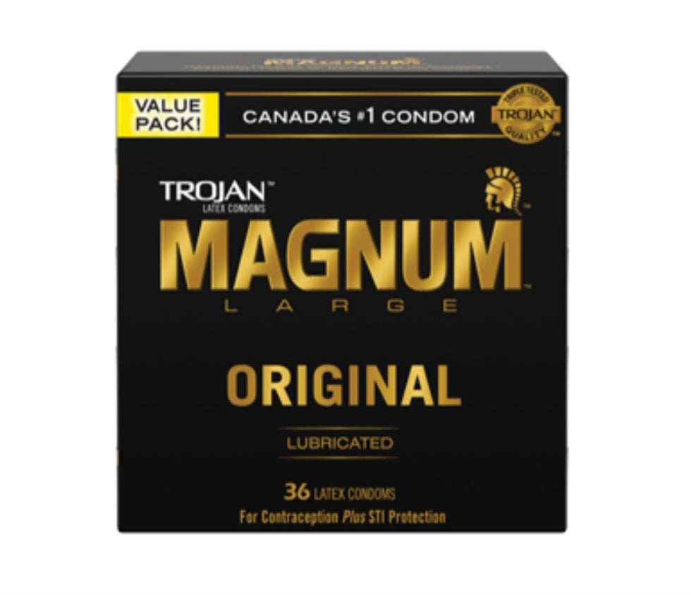Torjan Orignal Lubricated Magnum Condoms, 36 units