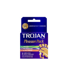 Torjan Pleasure Pack Lubricated Latex Condom