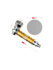 Metal Crafted MFT Chilllum Pipe ,Metalic Pocket Pipe With Screen pack of 100