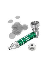 Metal Crafted MFT Chilllum Pipe ,Metalic Pocket Pipe With Screen pack of 100