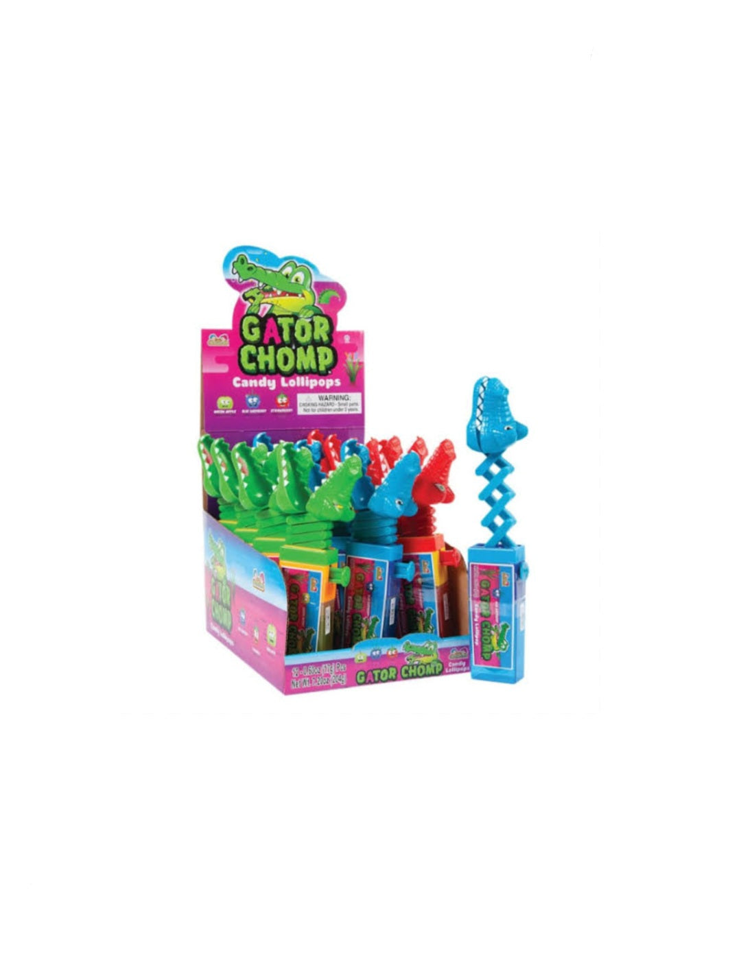 Gator Chomp Candy with Toy Top Pack of 12