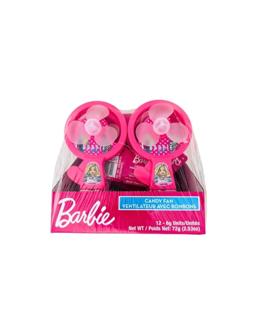 Barbie Candy With Toy Fan Pack of 12