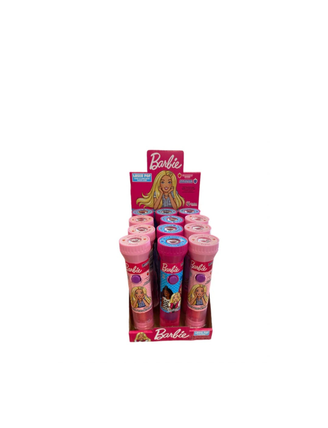 Barbie Laser pops Pack of 12