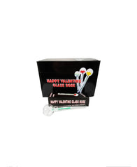 Happy Valentine Glass Rose Pack of 24