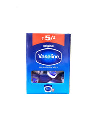 Vaseline Mini Petroleum Jelly Countertop Display – Original Skin Protectant (5.5g Each, Pack of 48)