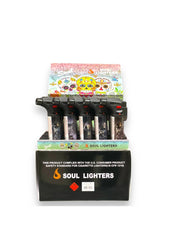 Soul Torch lighters Dark Skulls Print 15 Per Pack