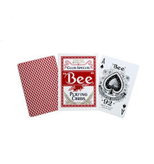 Bee Standing Index Playing Card Red Pack of 12