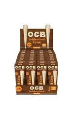 OCB 1 1/4 Unbleached Cones 6 Per Pack Box